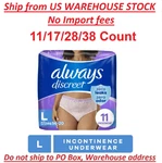 Always Discreet Incontinence Underwear For Women Maximum Absorb 17/28/56 Ct. Fixed Price $19.97.