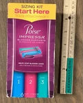 Poise Impressa Bladder Supports 1, 2, 3 (6 Count) Sizing Kit New Sizes. Fixed Price $79.99.