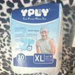 Ypwy Adult Diaper Xl Unisex Strong Absorbency 10PCS Waist 39-47" Leak Guard. Fixed Price $25.00.