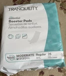 Tranquility Booster Pad 4-1/4 X 12 Inch Flow-through 25 Ct. Fixed Price $10.50.