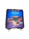 Always Discreet Boutique Underwear S/m 2-14 Maximum Absorbency Black Pack Of 12. Fixed Price $22.49.