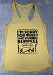 Men Funny Burpees Racerback Tank Top Xl Yellow Workout Gym Crossfit Next Level. Fixed Price $17.98.