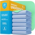 Green Lifestyle Washable Underpads - Heavy Absorbency Reusable Bedwetting. Fixed Price $83.65.