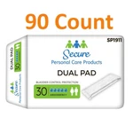 90 Ct Secure Dual Pads Incontinence Liner Maximum Absorbency Bladder Control. Fixed Price $49.99.