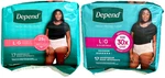 Depend Max Fresh Protection Women Large Underwear 17 Ct-pack Of 2=34. Fixed Price $37.95.