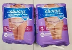 2 Pks Of 15: Always Discreet Incontinence Underwear *xl* Max. Absorb. B1P5B-7614. Fixed Price $24.99.
