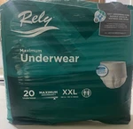 Rely Unisex Maximum Underwear Size Xxl 68 -80 Waist 20 Count Adult Diapers. Fixed Price $22.00.