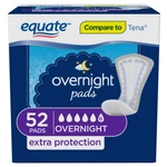 Women's Incontinence Pads, Overnight (52 Count). Fixed Price $21.63.