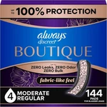 Always Discreet Boutique Incontinence Pads Size Moderate Absorption 144 Ct. Fixed Price $35.00.