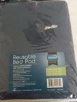 Inspire Waterproof Mattress Pad, Dark Navy Blue Hide Stains Extra Large 34"X54". Fixed Price $14.99.