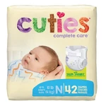 Cuties Complete Care Baby Diapers Unisex Newborn Up To 10 Pounds Heavy Absorb 42. Fixed Price $17.90.