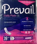 8 39 Ct. 312 Prevail Incontinence Pads Long Max Absorbency. Fixed Price $72.99.
