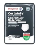 Walgreens Certainty Mens Overnight Underwear Size S/m 18 Ct Maximum Absorbency. Fixed Price $18.68.