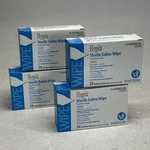 Hygea (4 Pack) Sterile Saline Wipes Sz 6" X 4" C22370 Bb 09/27. Fixed Price $16.80.