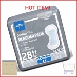 Medline Contourplus Bladder Control Pads, Maximum Absorbency, 6.5 13.5 Inches,. Fixed Price $14.35.