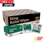 Case Of Ever Ready First Aid Sting Relief Wipes - 3000 Count. Fixed Price $98.95.