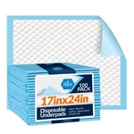 Med Pride Disposable Underpads 17 X 24 300-COUNT Incontinence Pads, Bed. Fixed Price $53.07.