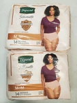 Bags Of 14: Depends Silhouette Women's Underwear *medium* Pink (B1P2A-4182). Fixed Price $28.99.