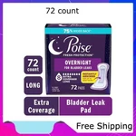 Poise Overnight Incontinence & Postpartum Pads For Bladder Leaks, 72 Count. Fixed Price $37.39.