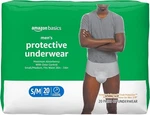 Amazon Basics Men's Protective Incontinence Underwear - Small/medium 20 Count. Fixed Price $5.17.