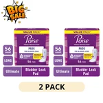 2 Pack Poise Incontinence Pads Women Ultimate Absorbency Long 56 Count New. Fixed Price $58.99.
