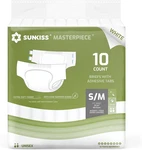 Sunkiss Masterpiece Adult Diapers With Tabs, Unisex Disposable Incontinence Brie. Fixed Price $48.79.