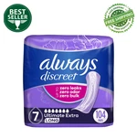 Always Discreet Incontinence Pads Women, Ultimate Extra Protect, Long, 104 Count. Fixed Price $60.99.
