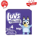 Luvs Platinum Protection Baby Diapers, Size 4, 164 Count, Triple Leakguards, New. Fixed Price $39.59.