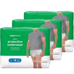 Incontinence Underwear For Men, Maximum Absorbency Large, 54 Count Amazon Basics. Fixed Price $24.99.