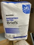 Mckesson Unisex Adult Incontinence Ultra Bariatric Briefs, Size 3X-LARGE, New. Fixed Price $9.99.