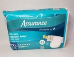 Assurance Stretch Briefs W Tabs Ultimate Absorbency L/xl 34 Pack Day/night. Fixed Price $12.75.