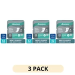 3 Pack Assurance Men Guards Maximum Absorbency 52 Count. Fixed Price $39.99.