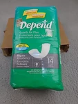 Vintage Depend Guards For Men Package Of 14 Regular Absorbency. Fixed Price $35.99.