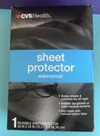 Cvs Health Waterproof Reusable Sheet Protector 30 X 34 Light Blue Color. Fixed Price $10.00.