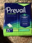 Prevail Disposable Large Underpads 25 Count 23"X36"EA New Sealed. Fixed Price $10.00.