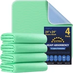 Pack 24 Extra Heavy Absorbency Washable Underpads, Waterproof Nursin.... Fixed Price $27.44.