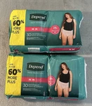 Lot Of 2 Depend Fresh Protection Adult Incontinence Underwear Women Medium 30. Fixed Price $26.95.