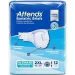 Attends Bariatric Briefs Adult Disposable Underwear Diapers 2XL New 12 Count. Fixed Price $9.99.