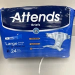 Attends Adult Briefs Large 44"-58" Pack 24 Bag DDA30 Super Absorbent Breathable. Fixed Price $26.00.