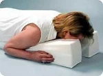 Hermell Face Down Pillow, White, Machine Washable, 29'' X 14'' 6''. Fixed Price $50.57.