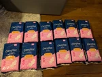 Carefree Ultra Thin Pads, Overnight With Wings, 28 Lot Of 12. Fixed Price $72.00.