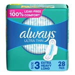 Always Ultra Thin Feminine Pads Women Size 3 Extra Long Super Absorbency, 28 Ct. Fixed Price $14.98.