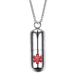 Fashion Pill Case Capsule Pendant Necklace Stainless Steel Womens, 20 Inch. Fixed Price $30.56.