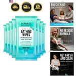Extra Large Bath Wipes For Adults No Rinse - 80 Disposable Body Cleansing Clo.... Fixed Price $63.40.