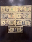 Us Dollar 24K Gold Plated Foil Packet Commemorative 7 Banknotes. Fixed Price $39.99.