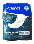 Attends Male Guard Maximum Absorbency Pads 20 Triple Lock Protection New. Fixed Price $19.50.