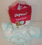 Vtg 12 Depend Fitted Briefs Medium 33" To 41" 1996 Kimberly-clark Adult Diaper. Fixed Price $89.99.