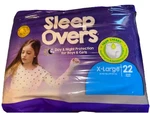 Cuties Sleep Overs X-large Unisex 22 Diapers Day & Night Protection Multicolor. Fixed Price $25.00.
