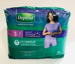 New Depend Adult Underwear Night Defense Incontinence / Women (s) Or (l). Fixed Price $14.99.