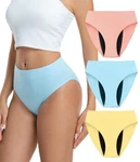 3 Pack Small Sunchiri Women's High Cut Incontinence Underwear, Washable. Fixed Price $16.95.